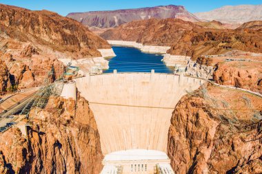 Hoover Dam at Lake Mead clipart