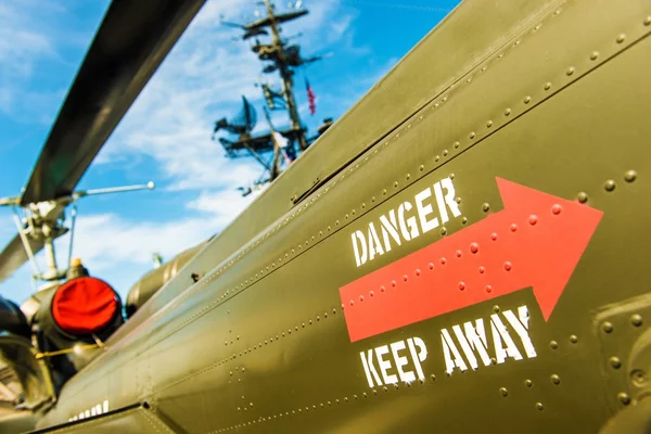 Danger Keep Away Military Site — Stock Photo, Image