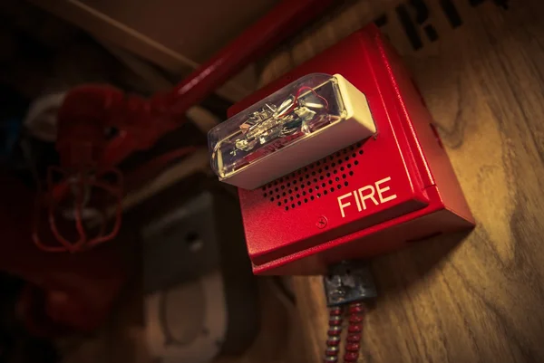 Alarme incendie avec stroboscope — Photo