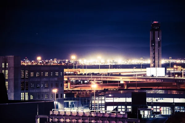 Las Vegas Airport at Night — Stock Photo, Image