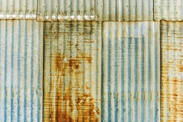 Paneles corrugados oxidados — Foto de Stock