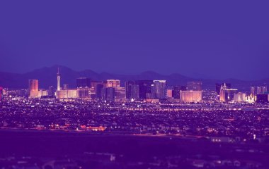 Las Vegas Cityscape at Night clipart