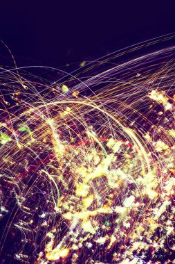 Kabarık Tüy parçacıklar soyut