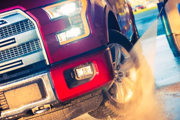 Wassen auto wielen — Stockfoto