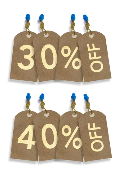Discount Tags — Stock Photo, Image
