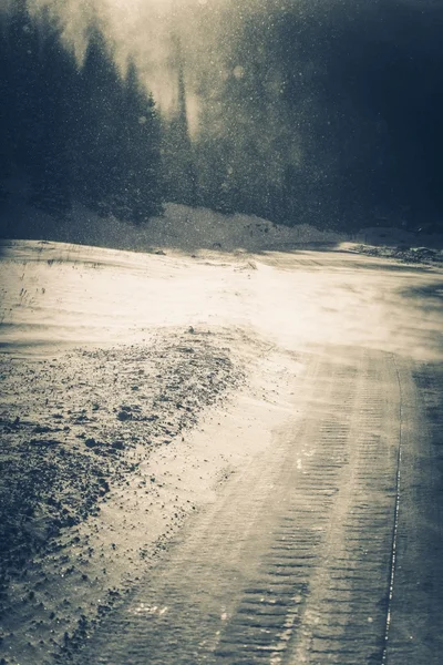 Icy Road Conditions — Stock Photo, Image