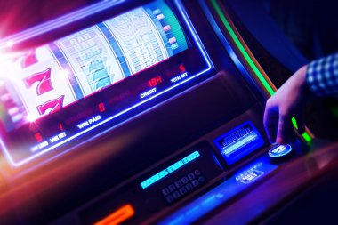 Casino Slot Machine Player clipart