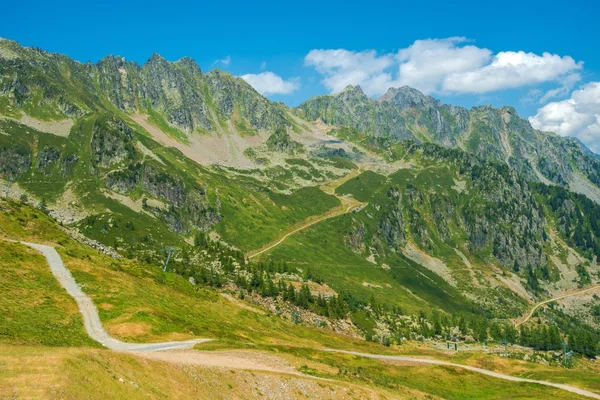 Trilhas alpinas de chamonix — Fotografia de Stock