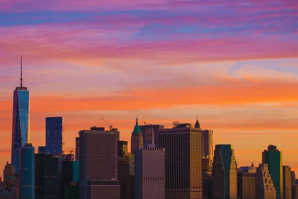 New York solnedgång landskap — Stockfoto