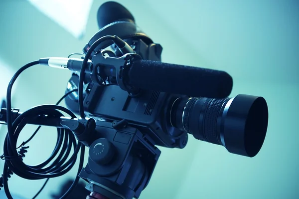 Interview Video Camera Setup — Stock Photo, Image