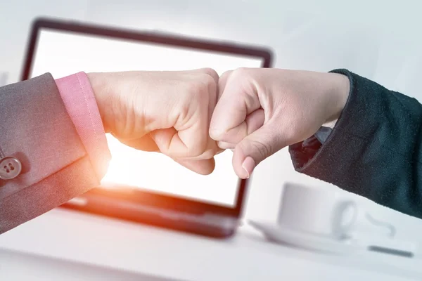 Successful Business Fist Bump — Stock Photo, Image