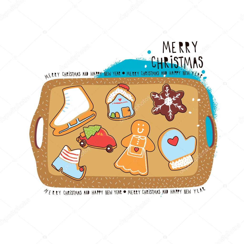 Christmas Cookies Vector Illustration Vector Image By C Svetabl Vector Stock