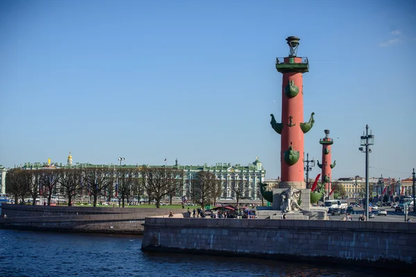 Ilha de Vasilyevsky no verão, São Petersburgo — Fotografia de Stock