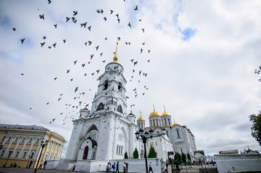 Dormition Katedrali (varsayım Katedrali) ve Vladimir çan kulesinde