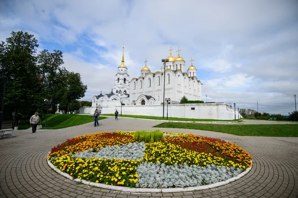 Mariä-Himmelfahrt-Kathedrale in Wladimir im Sommer, Unesco-Weltkulturerbe, Wladimir, Russland. — Stockfoto