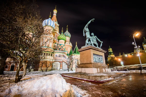 St. Basilikatedralen i Moskva Stockbild