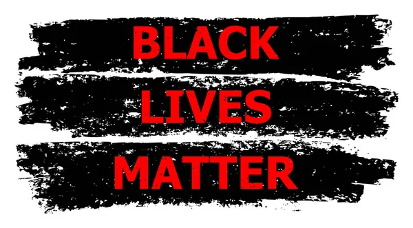 Black Lives Matter Illustration for Human Rights — Stock Vector