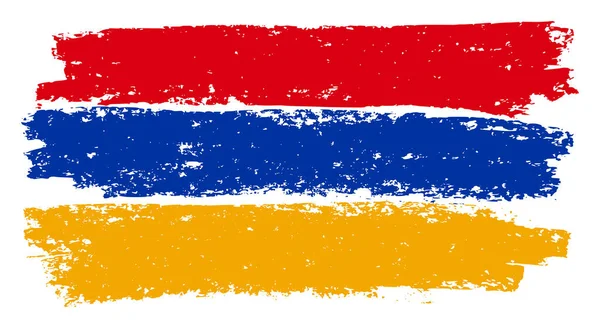 Ilustración de carbón de bandera armenia con efecto tiza —  Fotos de Stock