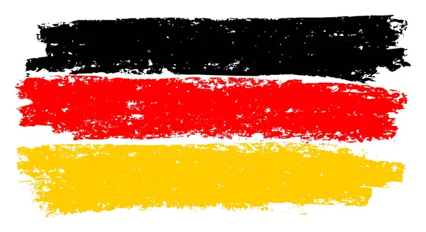 Deutschland-Fahne Skizze Illustration mit Kreideeffekt — Stockfoto