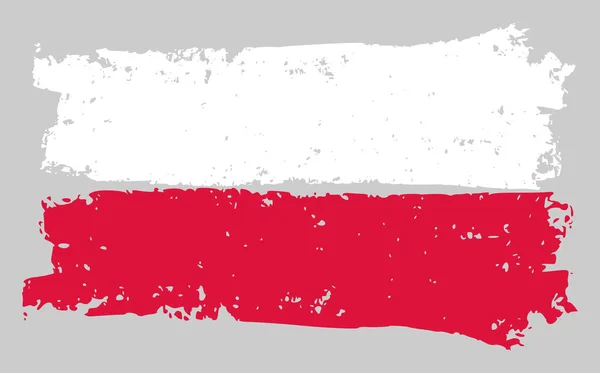 폴란드, 차크 효과의 찰리 삽화 플래그 — 스톡 사진