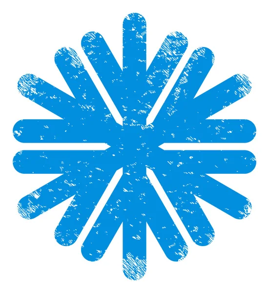 Snowflake Scratched Icon Symbol — Fotografia de Stock