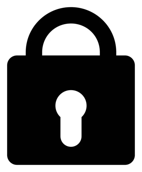 Raster Lock Icono plano Imagen — Foto de Stock