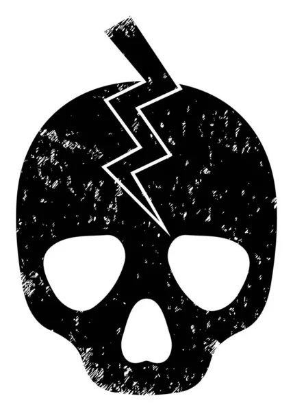 Death Strike Scratched Icon Ilustração — Fotografia de Stock