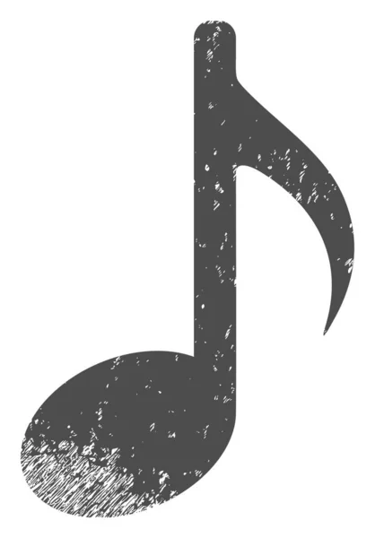 Music Note Scratched Icon Symbol — 스톡 사진