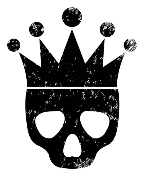 Dead King Grunge Icon Raster — Stockfoto