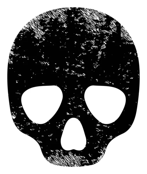 Skull Grunge Icon Illustration — Stock Photo, Image