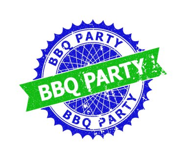BBQ Parti Çift Renkli Rosette Tehlike Damgası