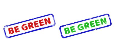 YEŞİL BİRİNCİ Dörtgen Kirli Yüzeylerle Filigranı Olun