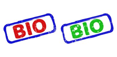 BIO Çift Renkli Kirli Yüzeyli Sert Dikdörtgen Damgalar