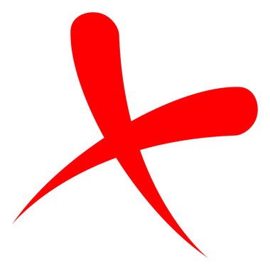 Vektör Düz Simge Resmini İptal Et