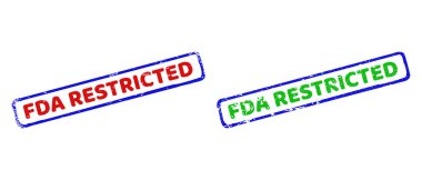 FDA RESTRICTED İki Renkli Sert Dikdörtgen Yüzeyli Damgalar