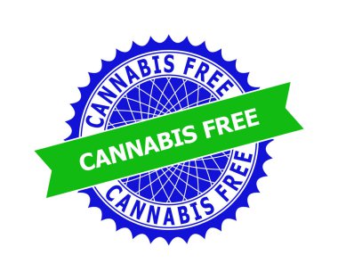 CANNABIS Bicolor Mühürler için Temiz Rosette Şablonu