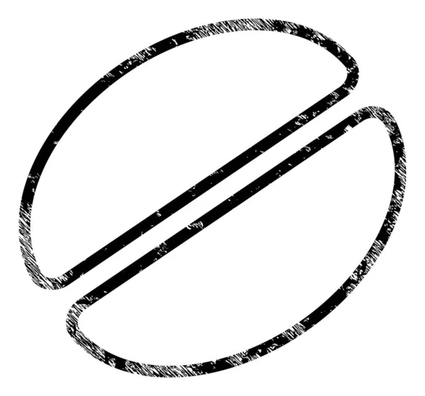 カカオ豆の傷アイコン画像 — ストックベクタ