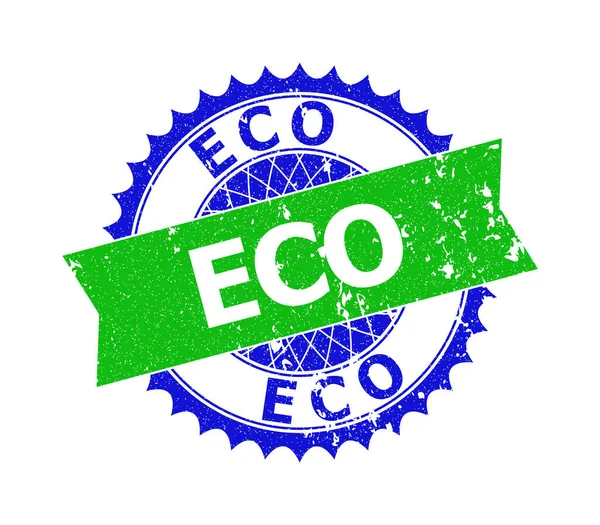 ECO Bicolor Rosette Rubber Seal — Stockový vektor