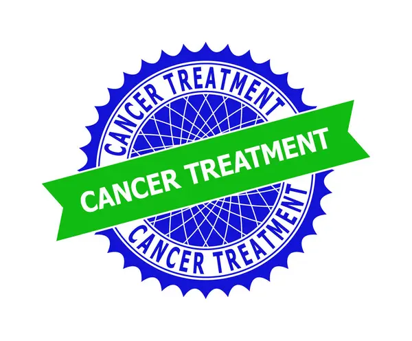 CANCER TREATMENT Templat Bicolor Clean Rosette untuk Tanda Air - Stok Vektor