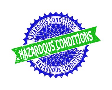 HAZARDOUS Bicolor Rosette Çizilmiş Mühür