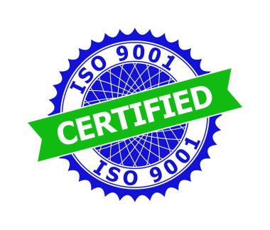 ISO 9001 İkili Renkli Filigranlar için Temiz Rosette Şablonu