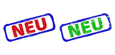 NEU İki Renkli Zorlu Dikdörtgen Filigranı Tehlike Dokuları