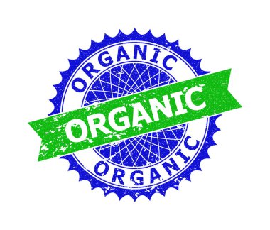 ORGANIC İki Renkli Rosette Grunge Filigranı