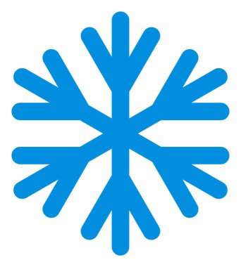 Vektör Kar Tanesi Düz Simge Simgesi