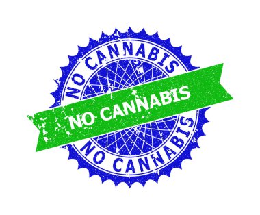 CANNABIS HAYIR Rosette Aşınmış Mühür Mührü