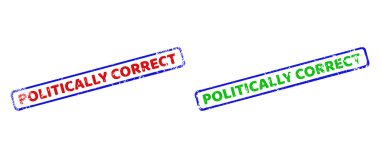 POLİTİKLİ CORRECT İki Renkli Kaba Dikdörtgen Tehlike Yüzeyi Filigranı