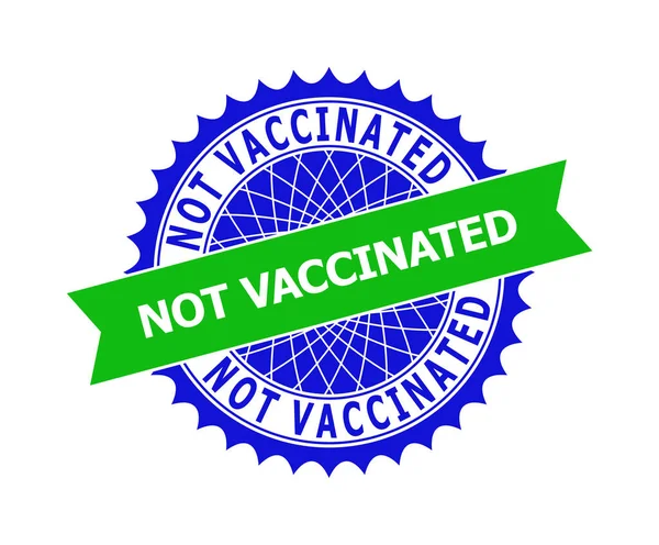 Чистий шаблон розетки VACCINATED для штифтів — стоковий вектор