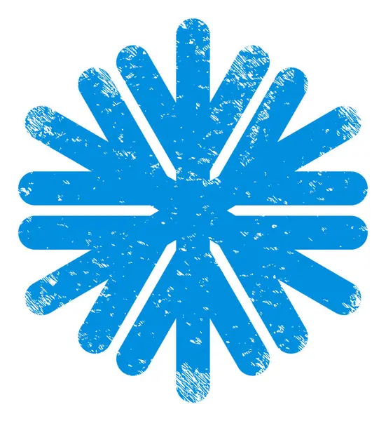 Fiocco di neve Grunge Icona Immagine — Vettoriale Stock