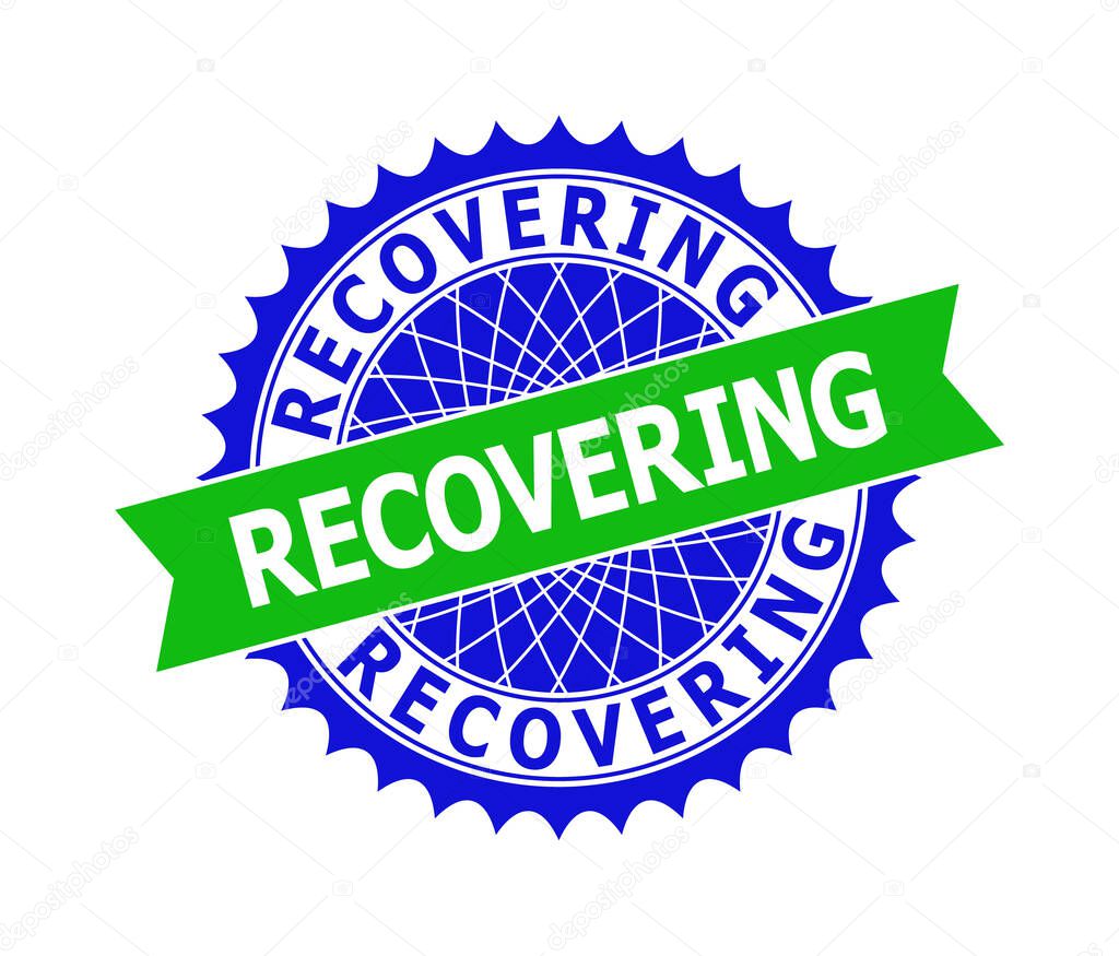 RECOVERING Bicolor Clean Rosette Template for Watermarks