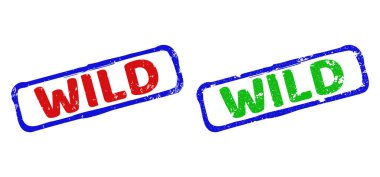 WILD İki Renkli Sert Dikdörtgen Yüzeyli Damgalar